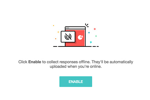 Enable offline survey