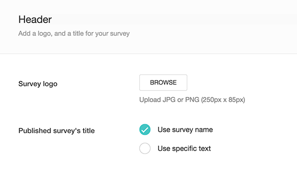 In-mail survey header