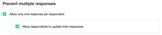 Prevent multiple responses for your survey