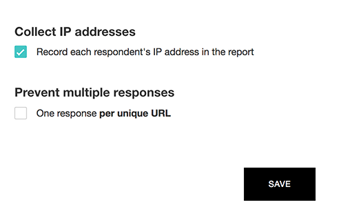 Record IP address in in-mail survey