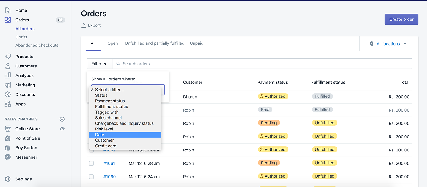 Zoho Survey Shopify select order