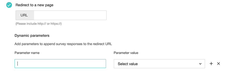 Dynamic parameters in in-mail survey