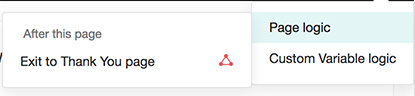 Page logic feature in Zoho Survey