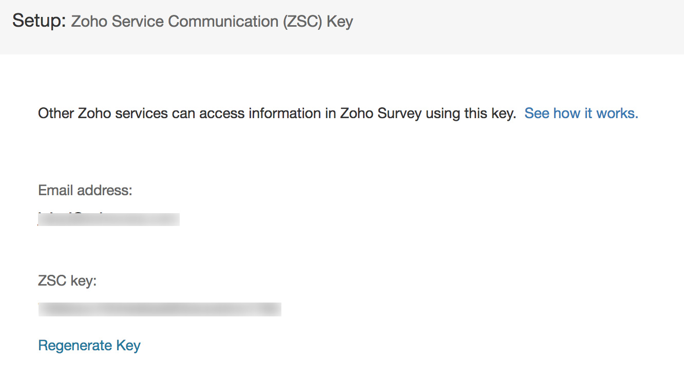 Regenerate ZSC key