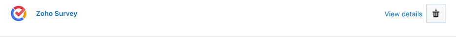 Zoho Survey Shopify remove integration