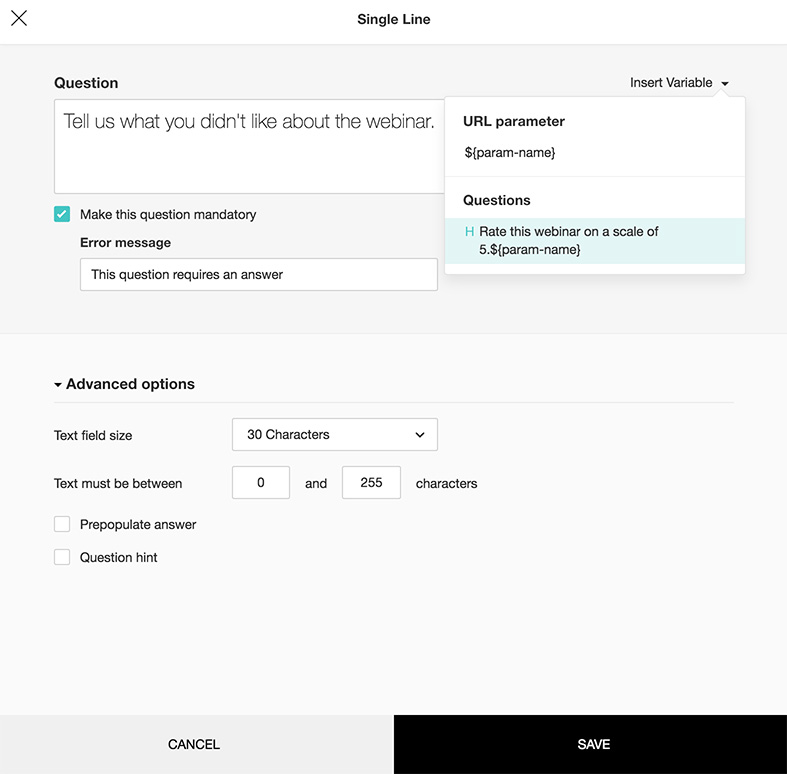 Survey Piping using previous response variable