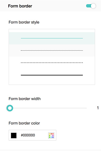 Add survey form border