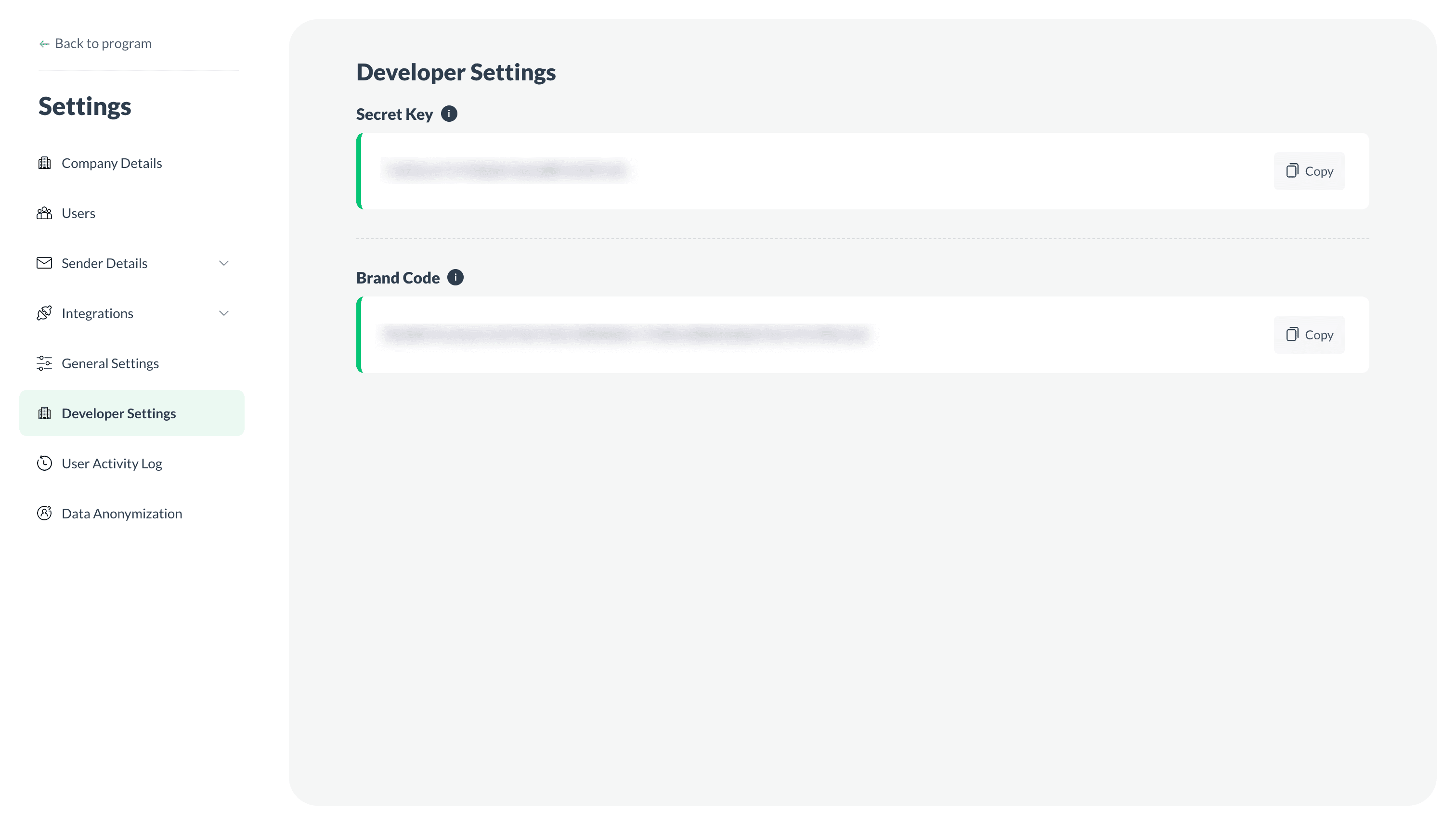 Thrive - Developer Settings