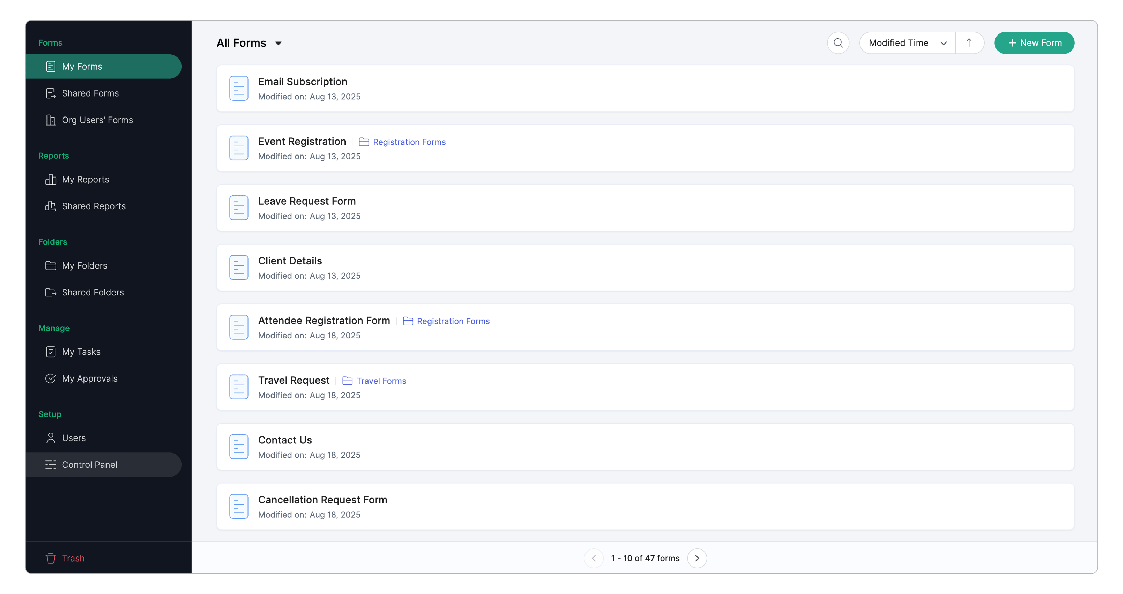 Navigate to Control Panel