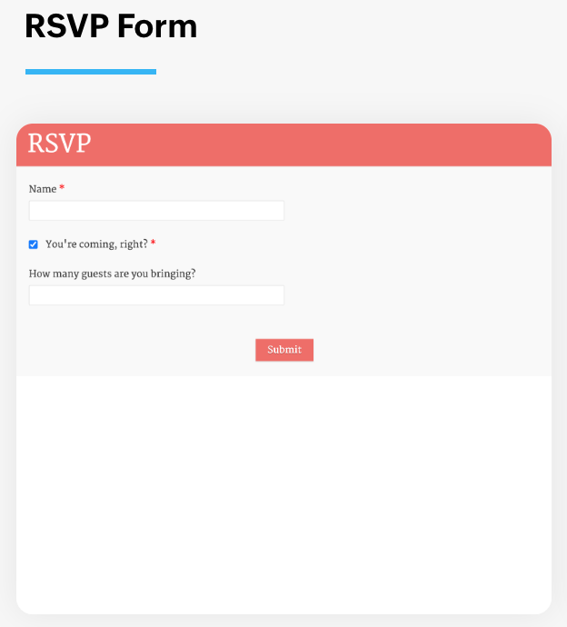 RSVP Form