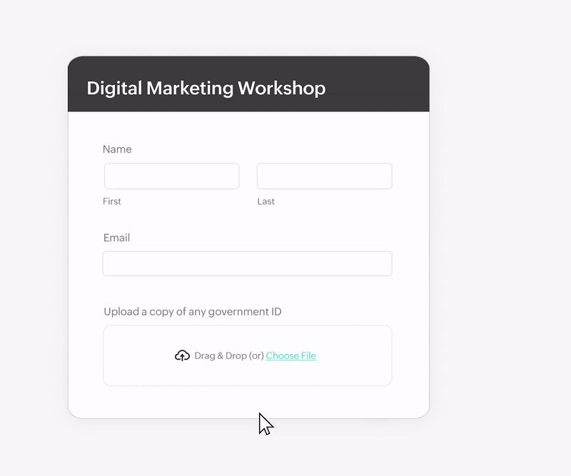 Share form on social media