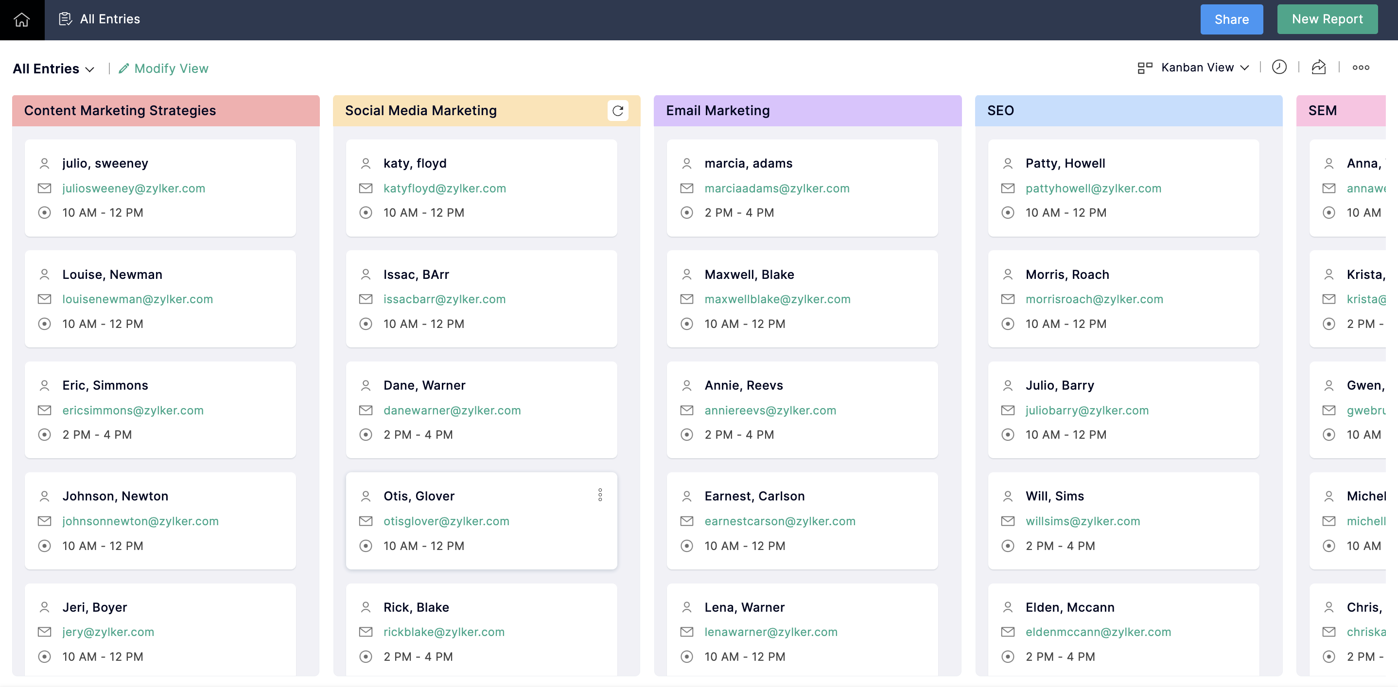 Kanban View