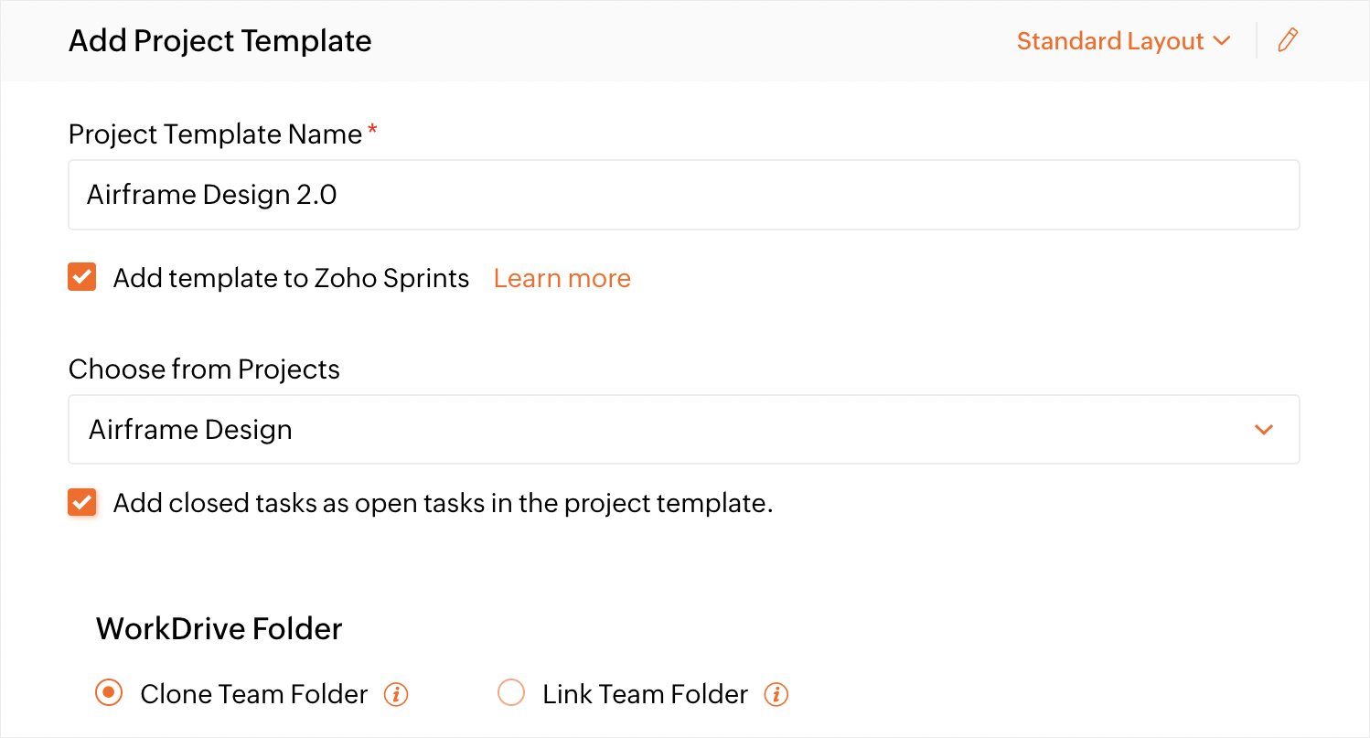 Zoho Sprints Integration | Online Help | Zoho Projects