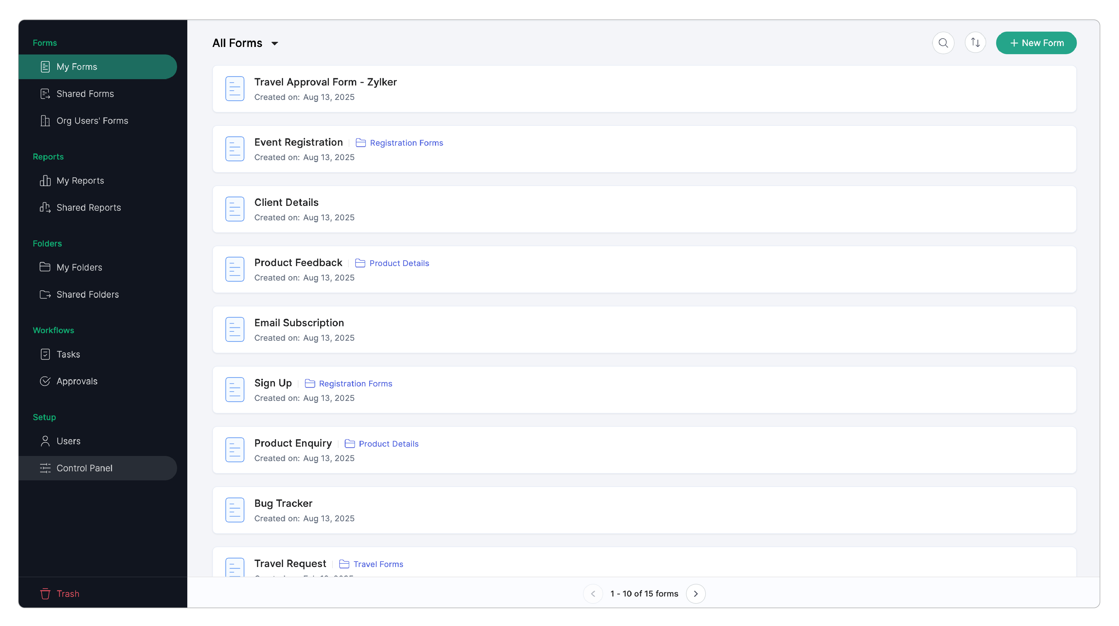 Click Control Panel