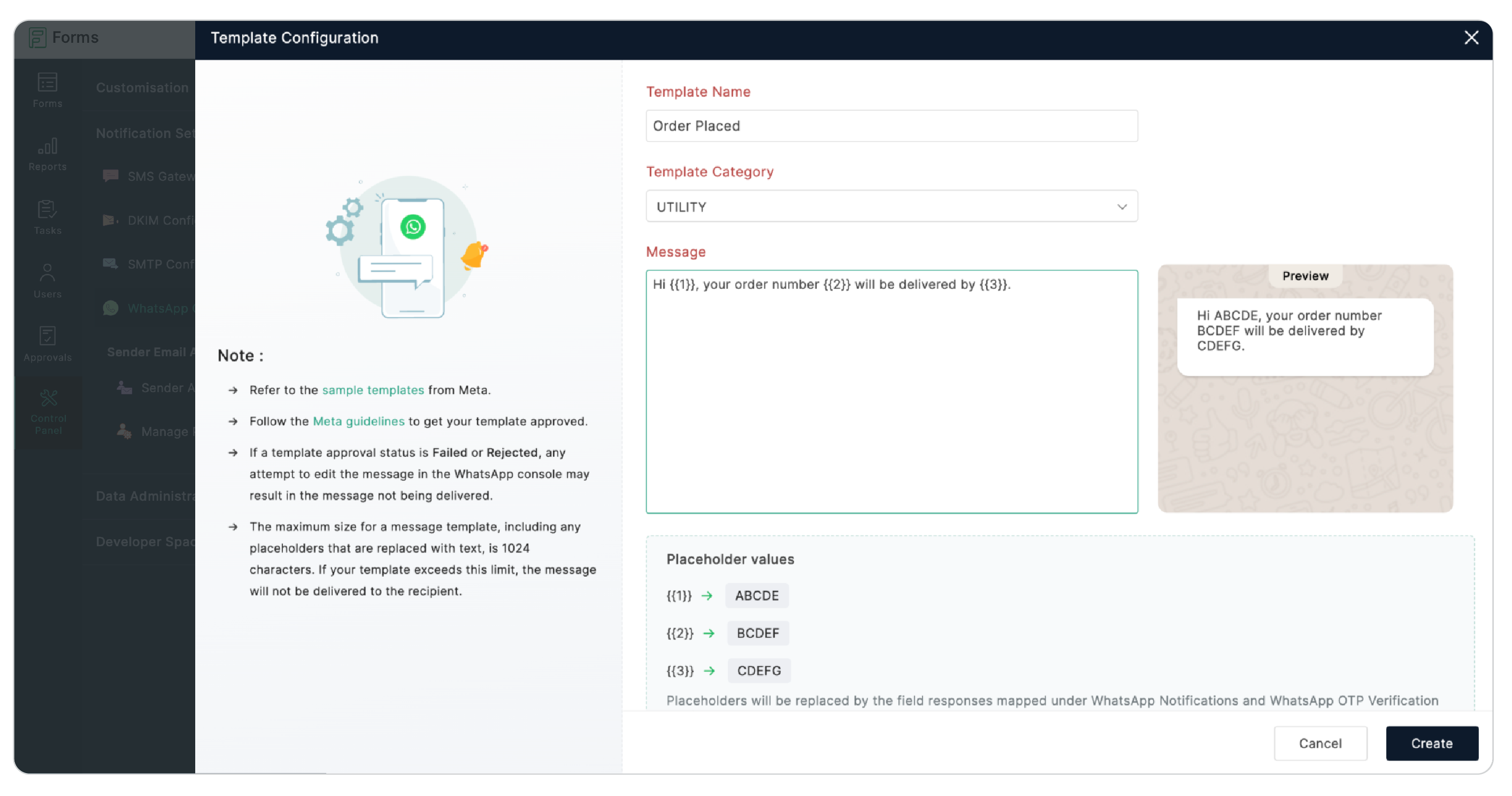 Template Configuration