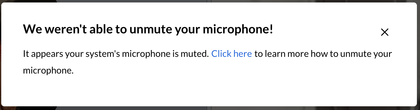 Erro Microfone