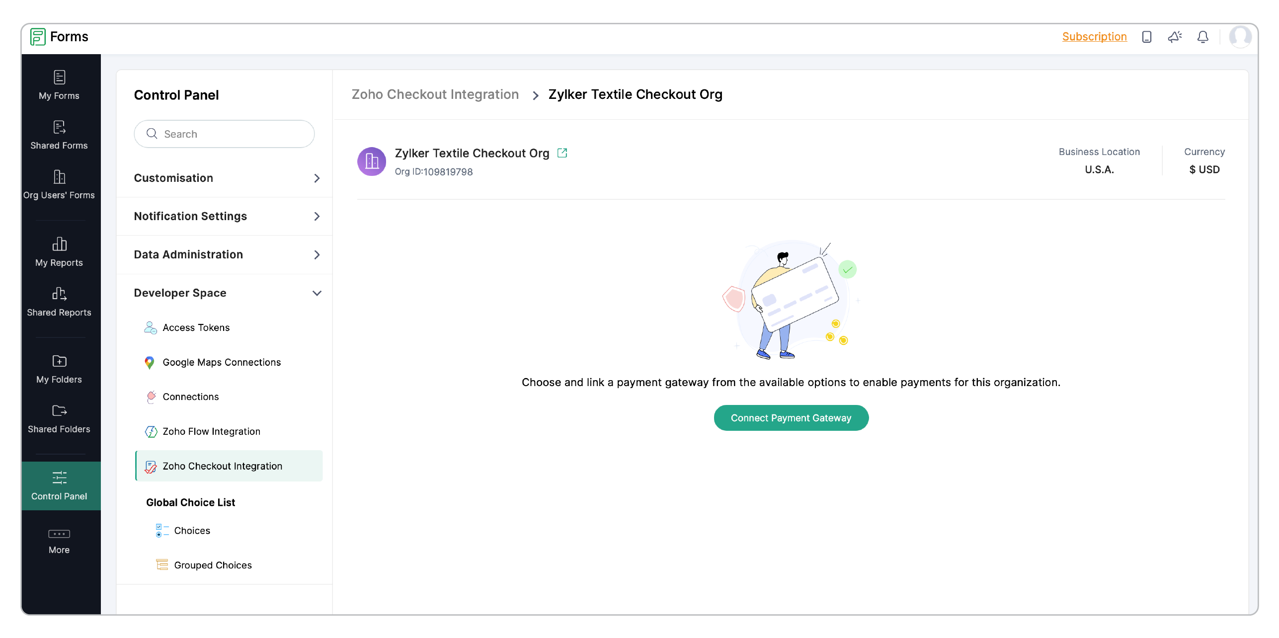 Connect Payment Gateway