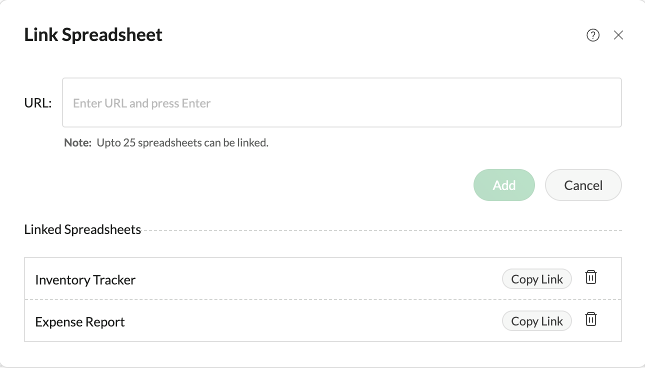 Link data across spreadsheets quickly