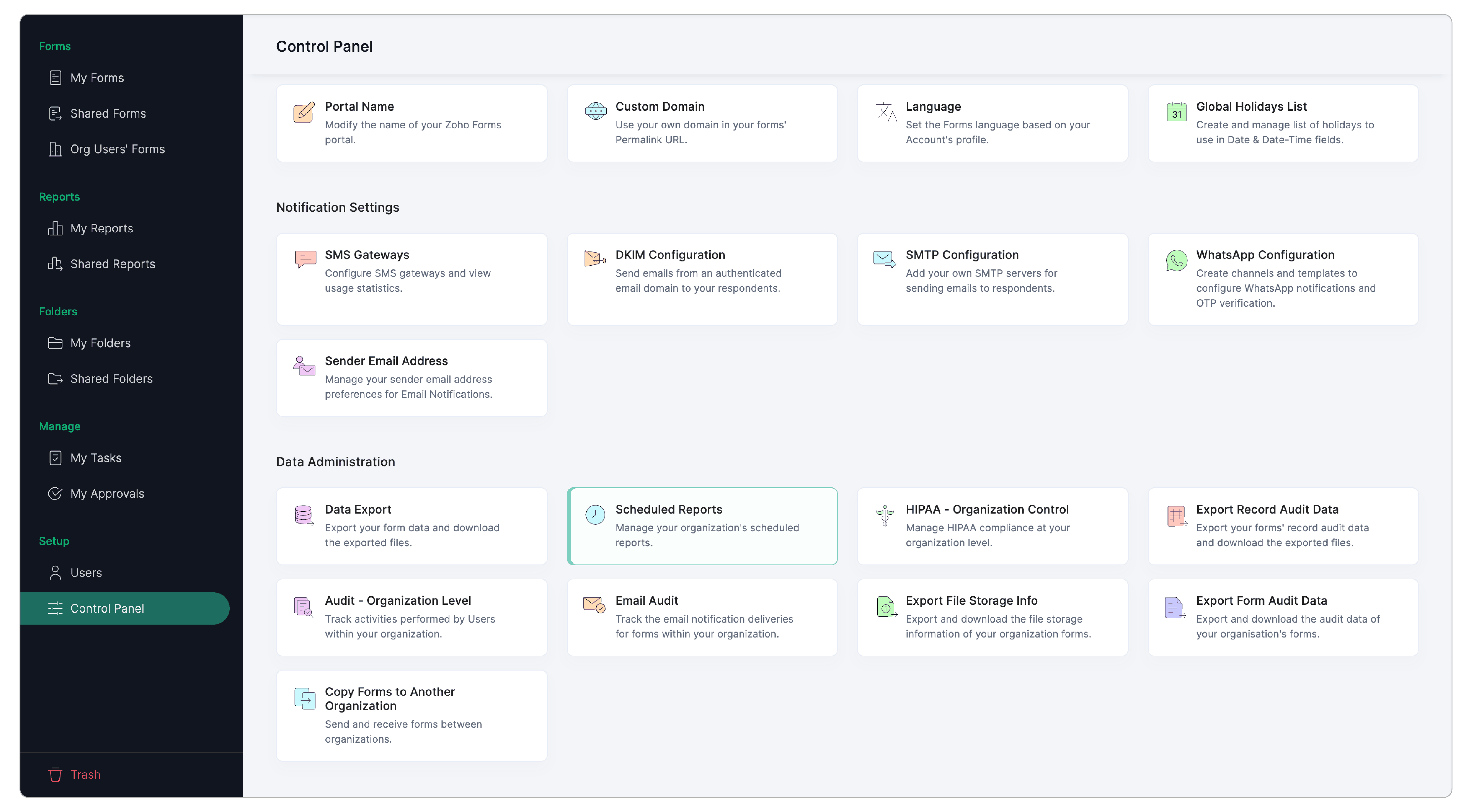 Scheduled Reports