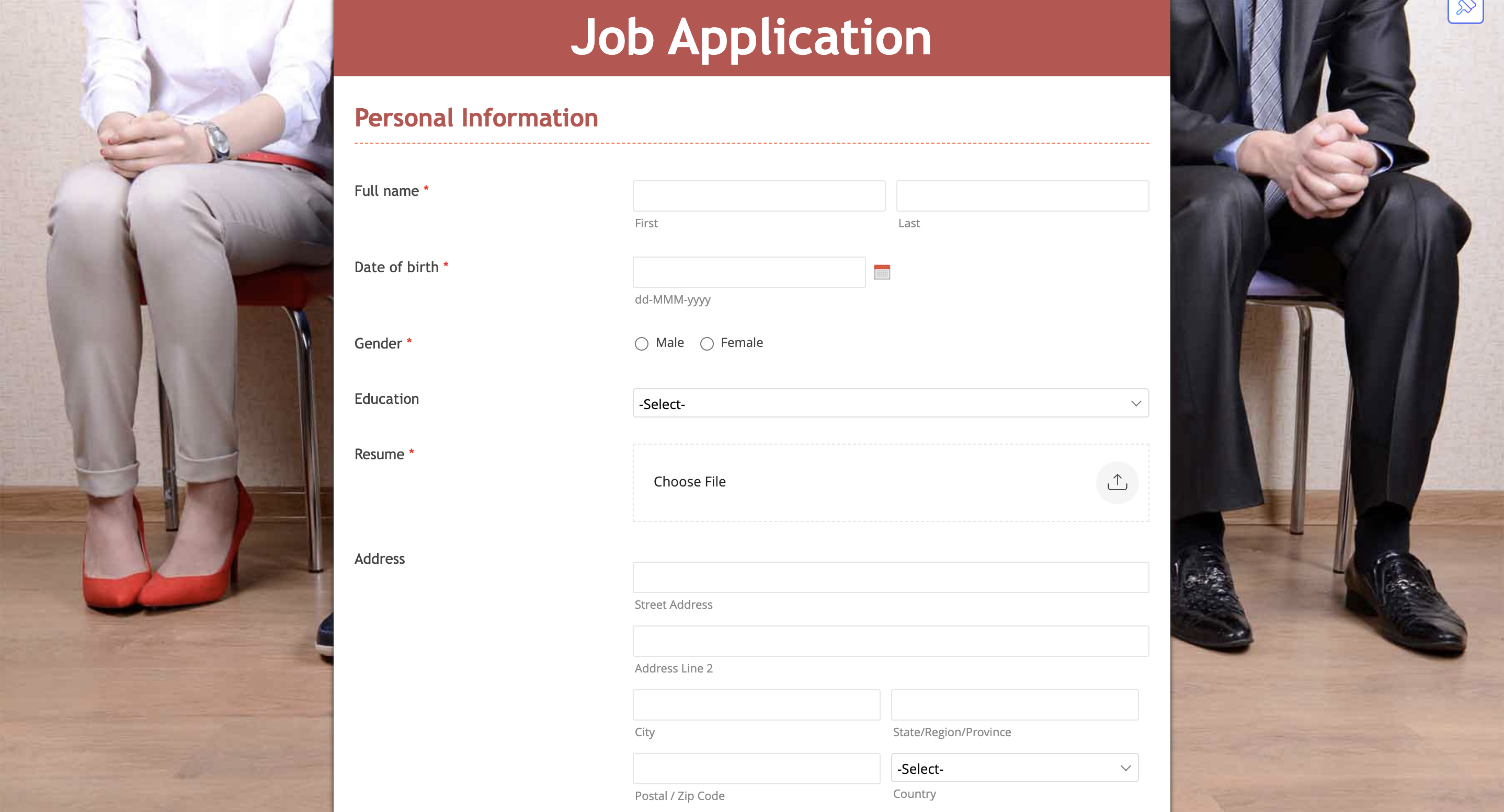 Job Application Template