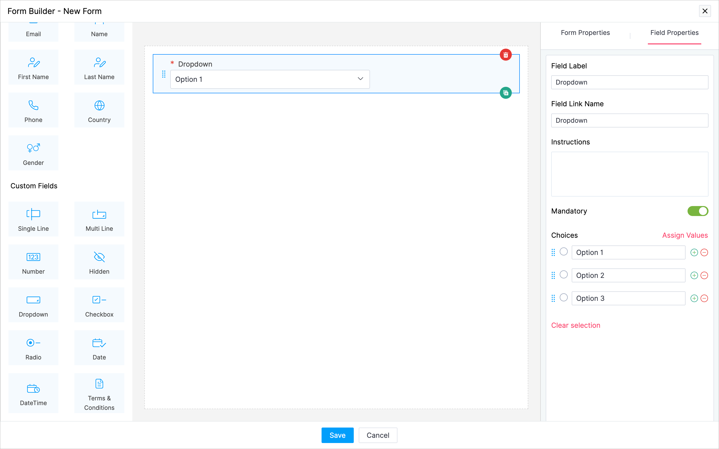 Forms | Zoho LandingPage User Guide