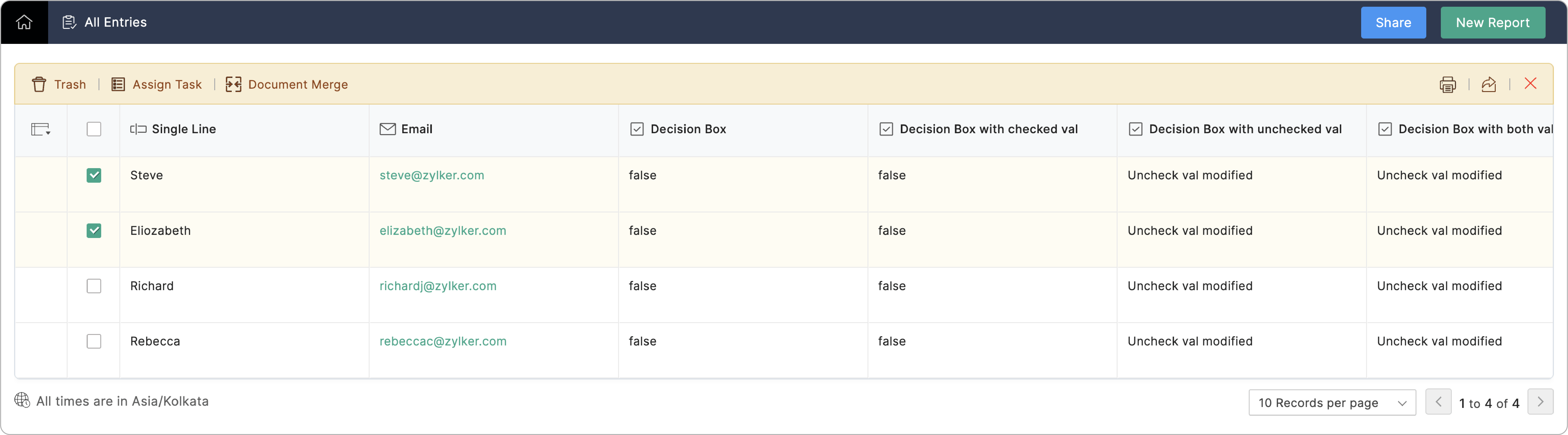 Click Assign Task