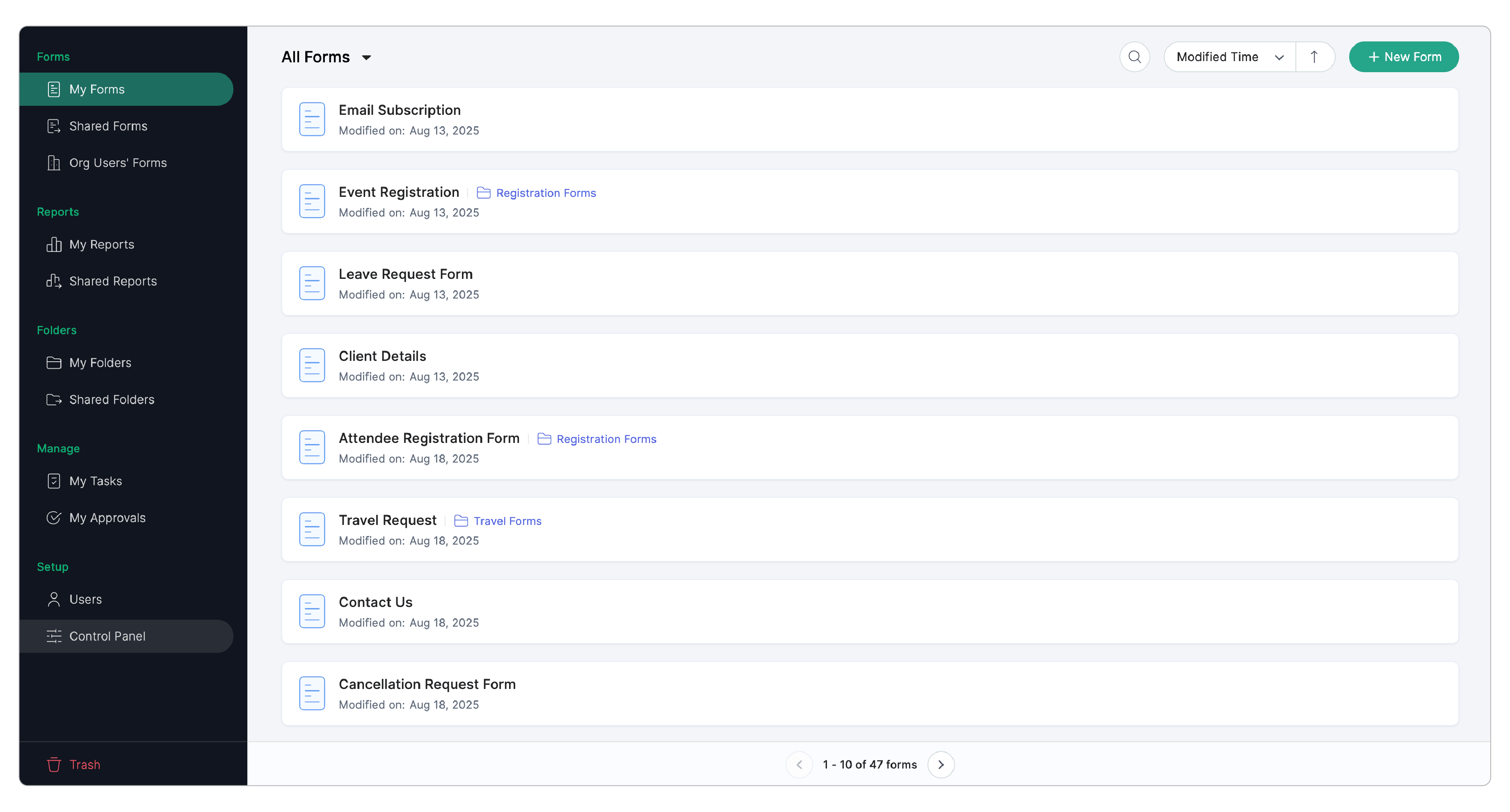 Click Control Panel