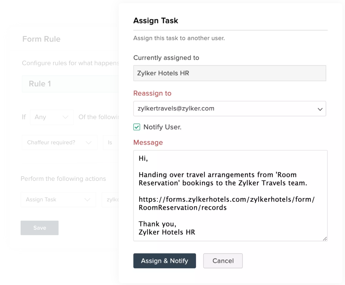 Assign Tasks