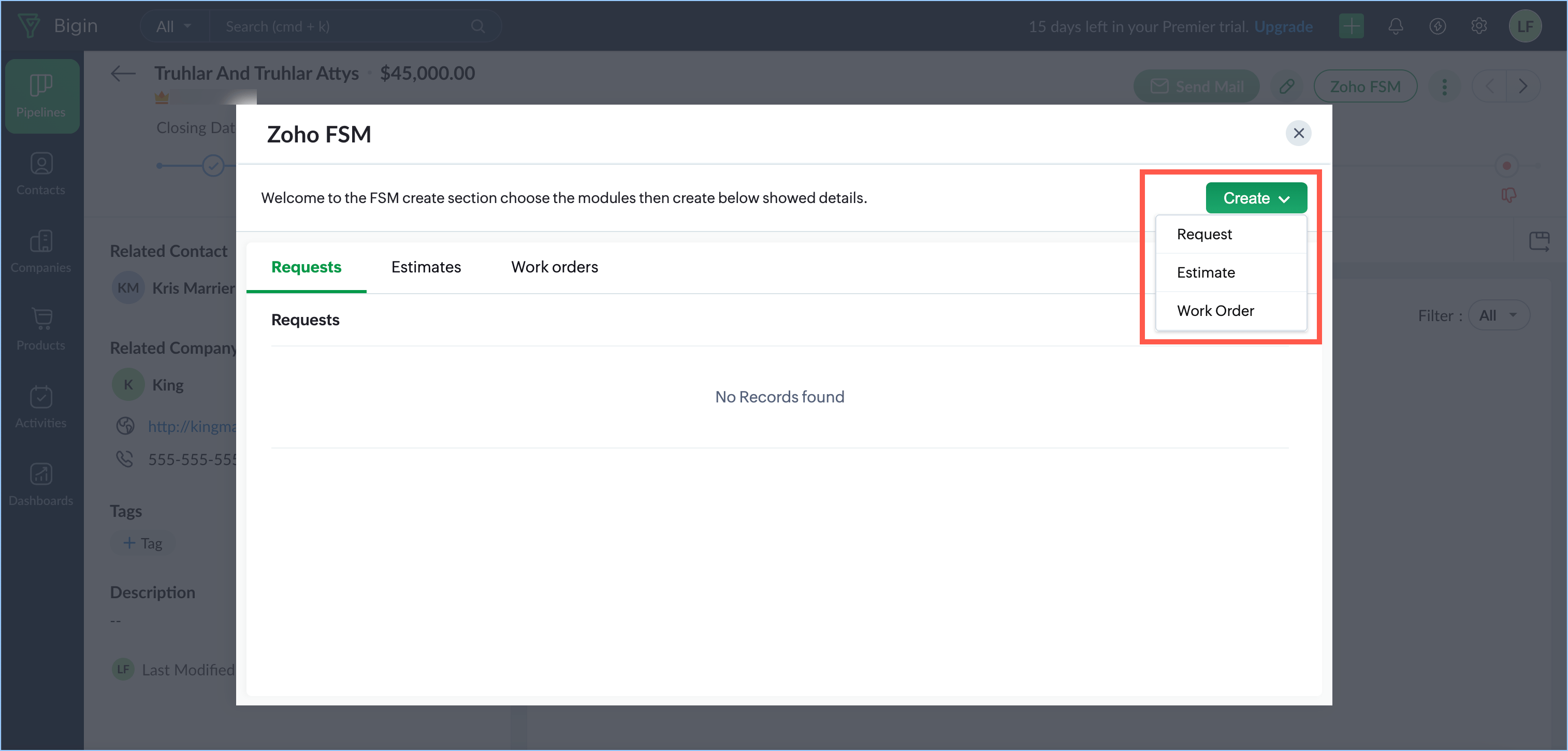 Zoho FSM | Installation And Usage Guide For Bigin Topping