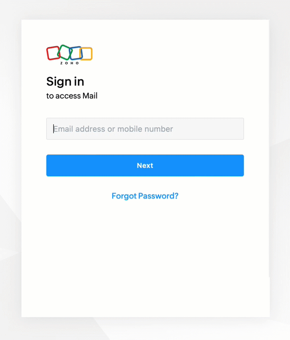 Zoho Mail Login - Sign in to your Zoho Mail account