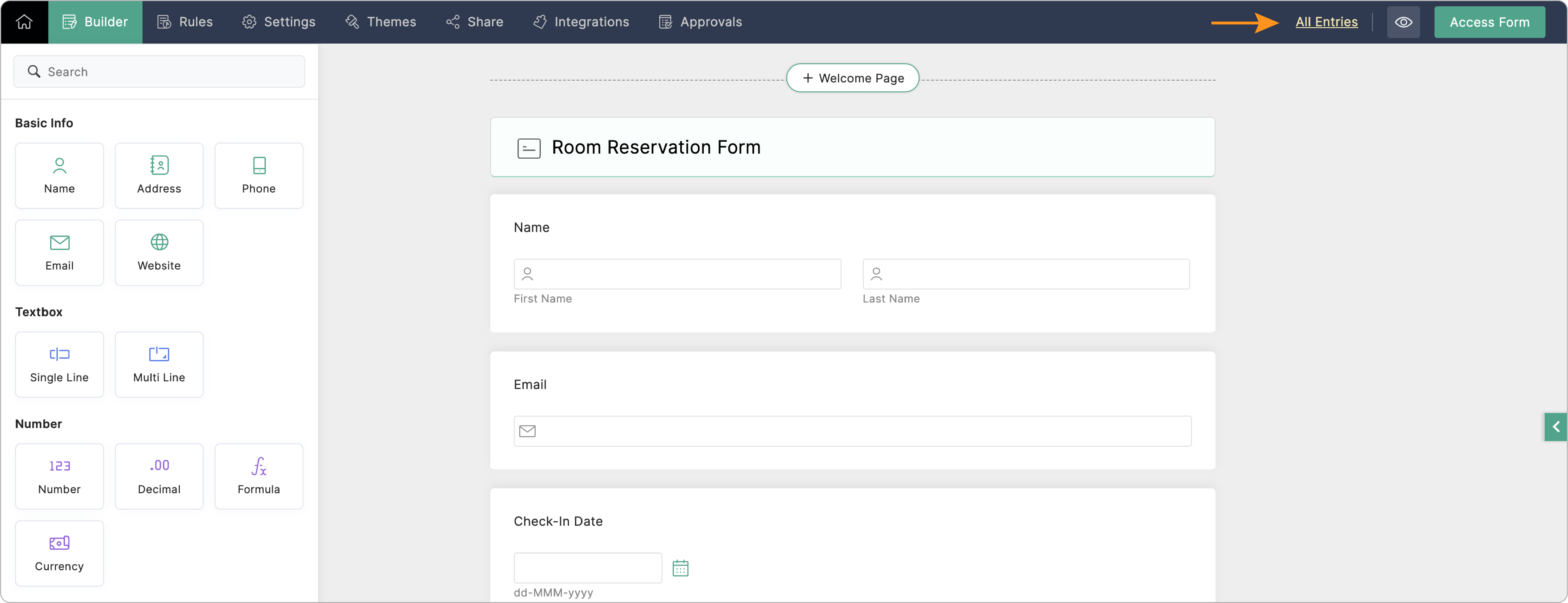 Accessing All Entries from listing page