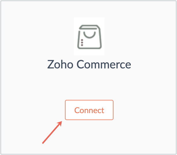 connect with zoho commcerce