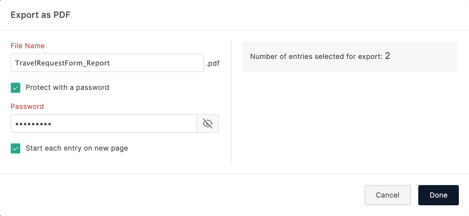 Form Entries | Exporting Form Entries - Zoho Forms