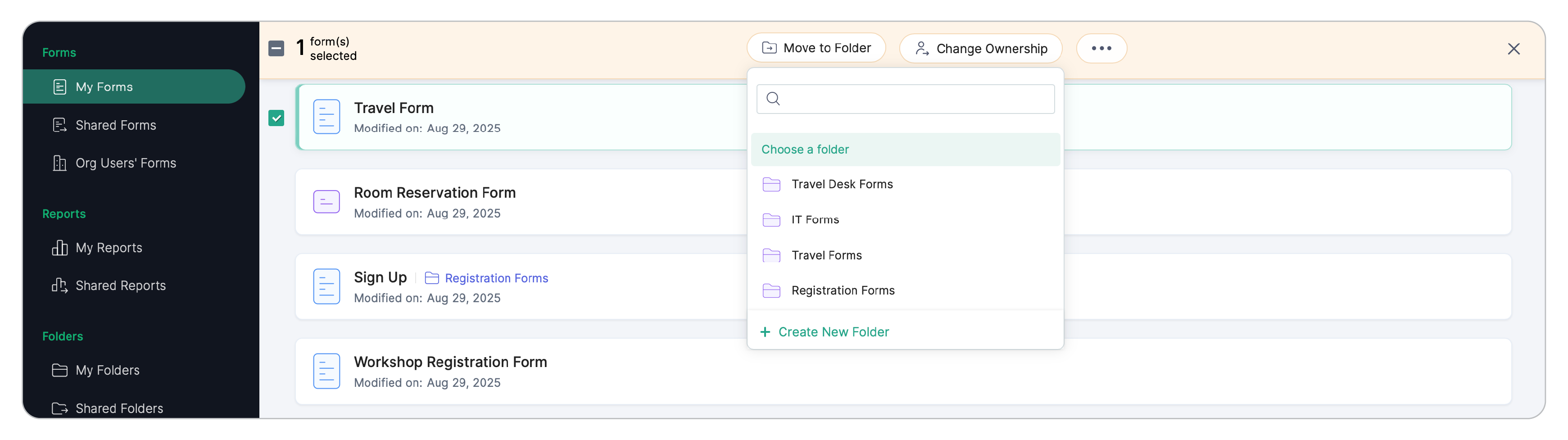 Move to Folder