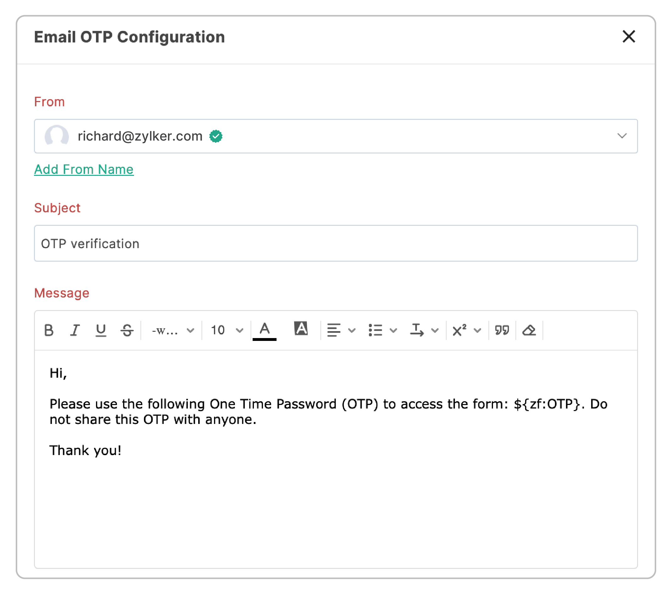 Email OTP Verification