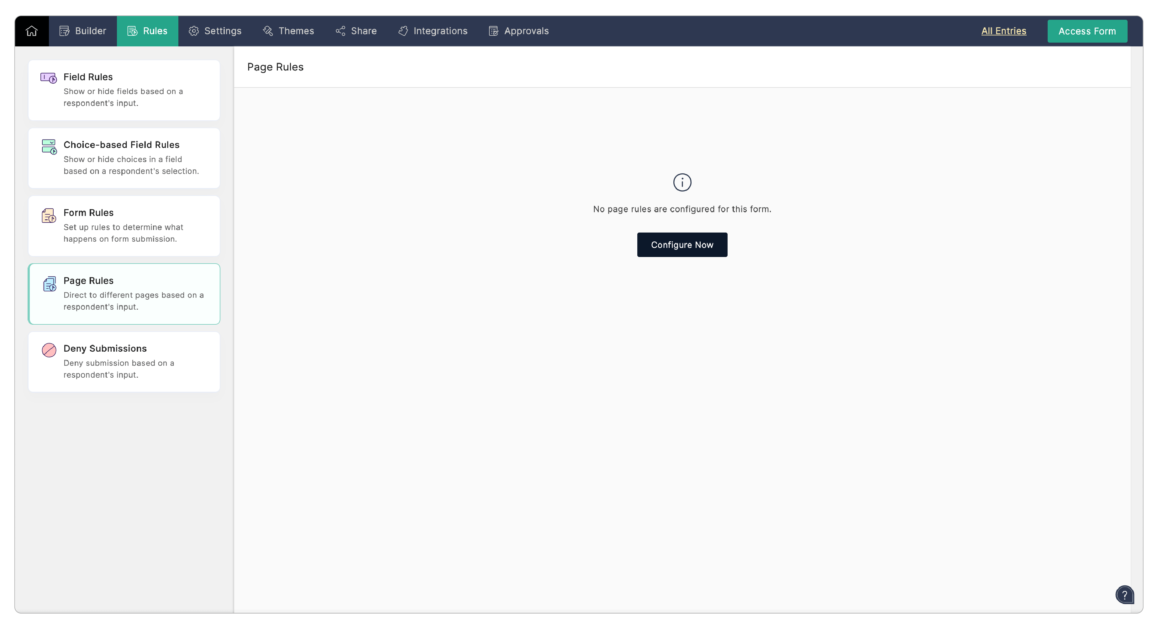 Configuring Page Rule