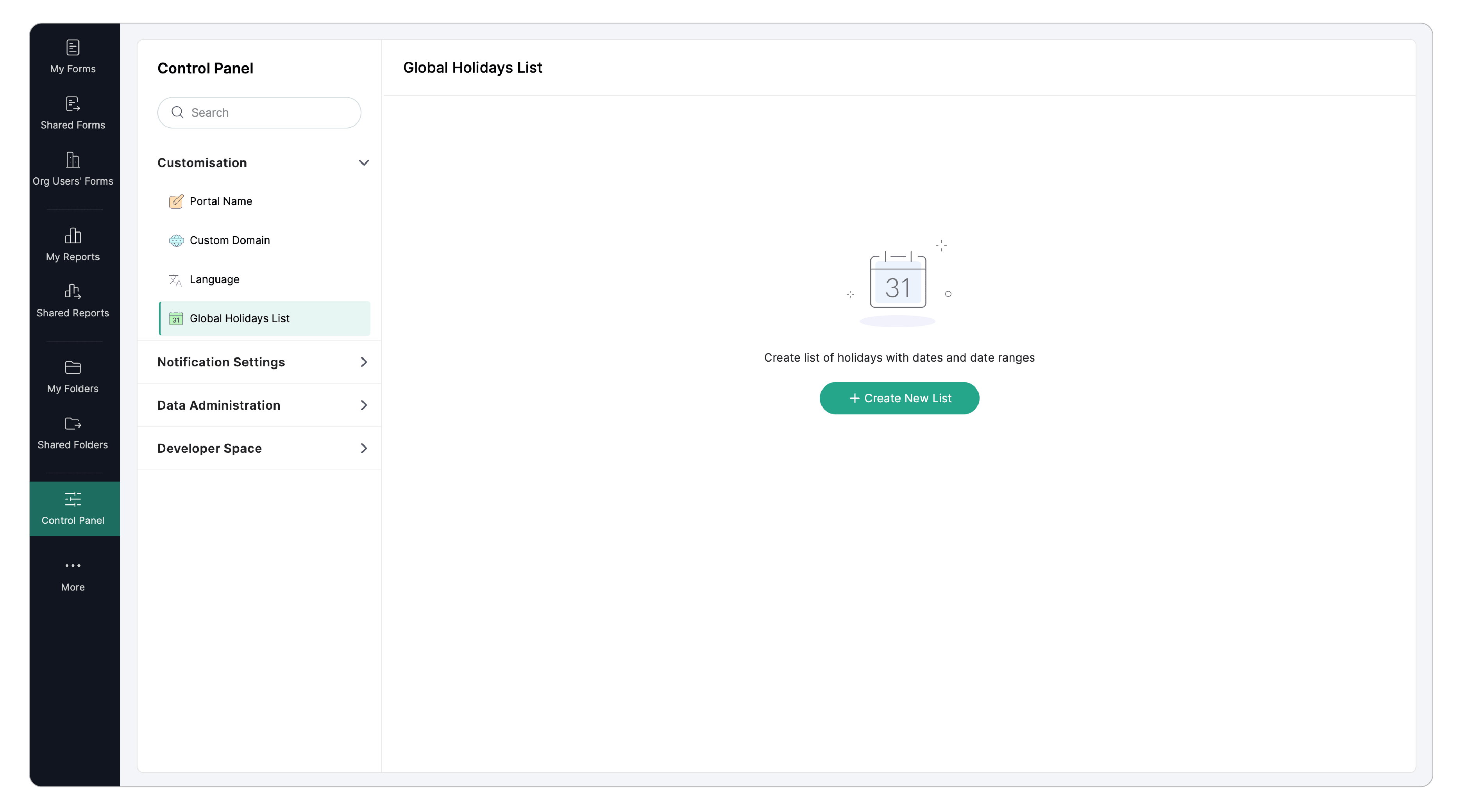 Create new list