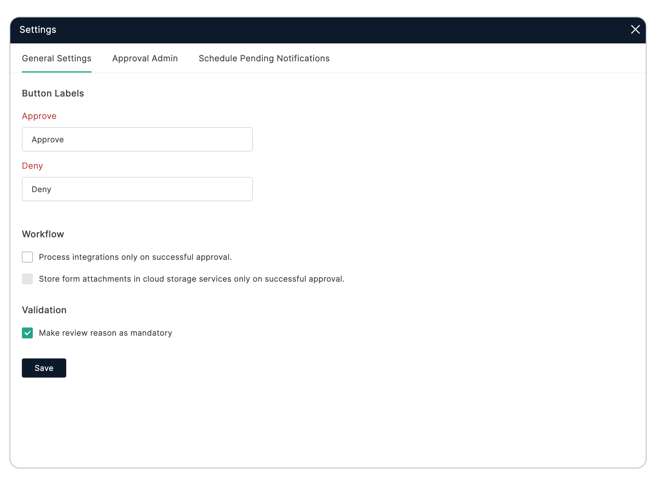 General Settings