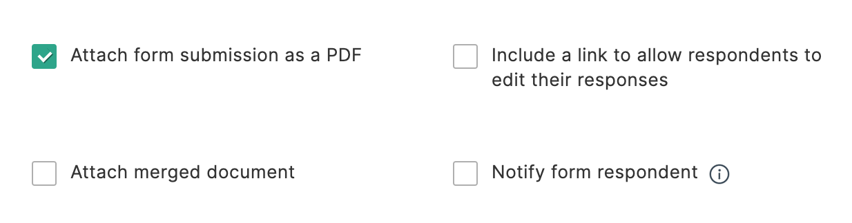 Attach form submission as PDF