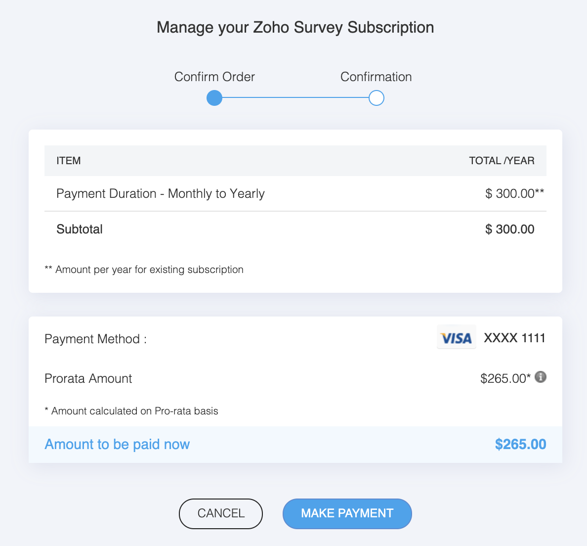 How to Upgrade, Downgrade, and View Billing Details in Zoho Survey ...