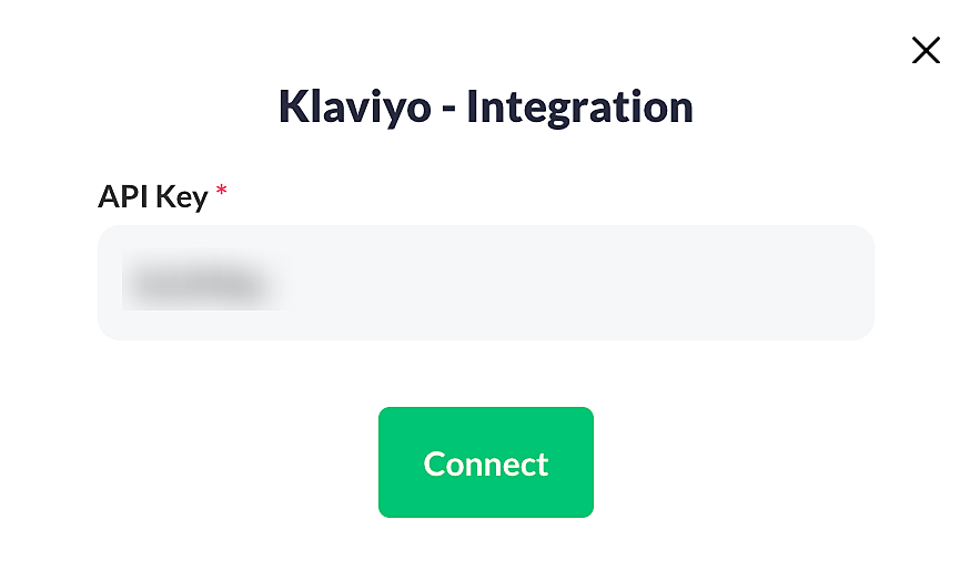 Klaviyo Integration - API Key Sample