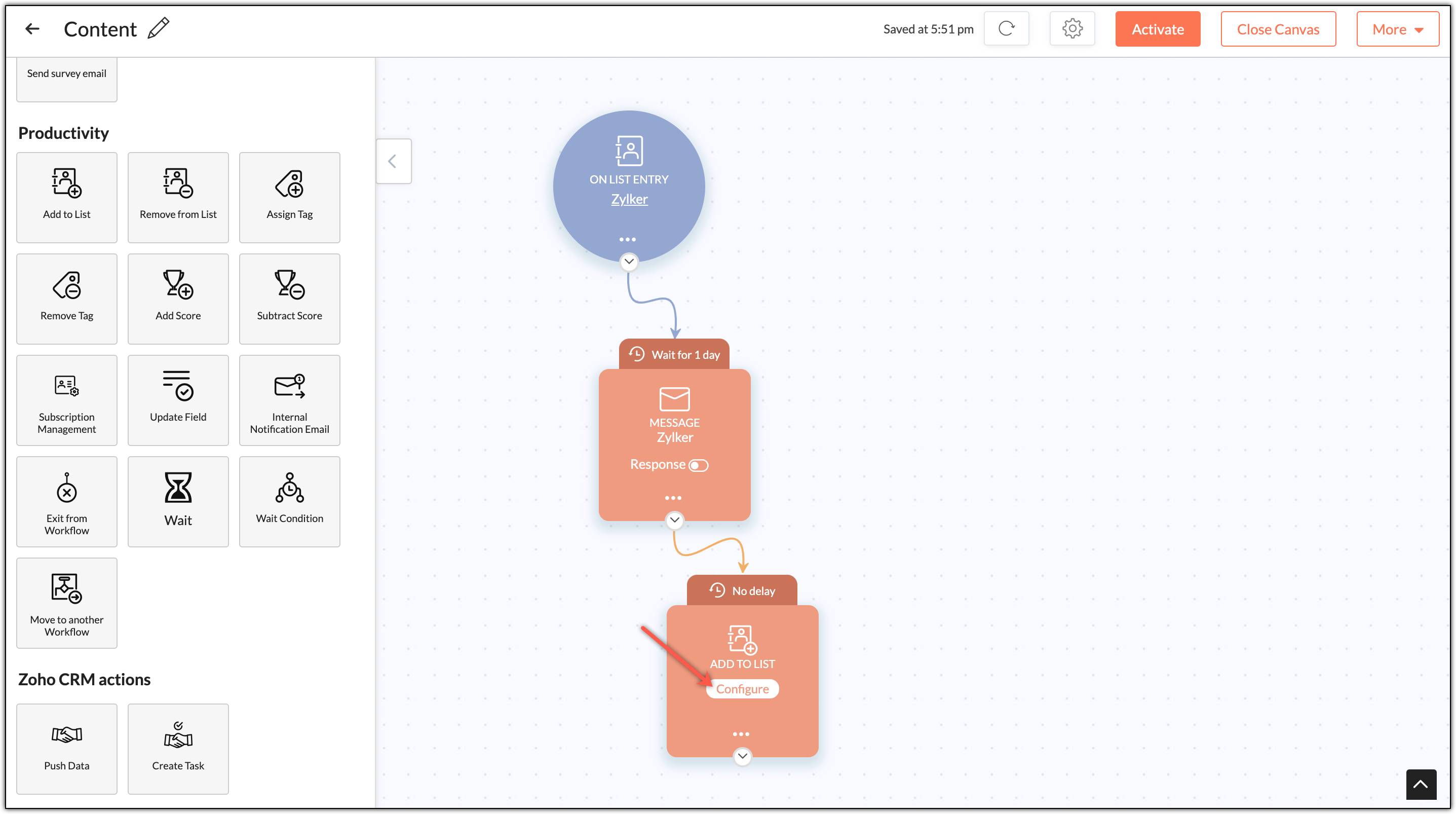 How to create a workflow? - Online Help | Zoho Campaigns