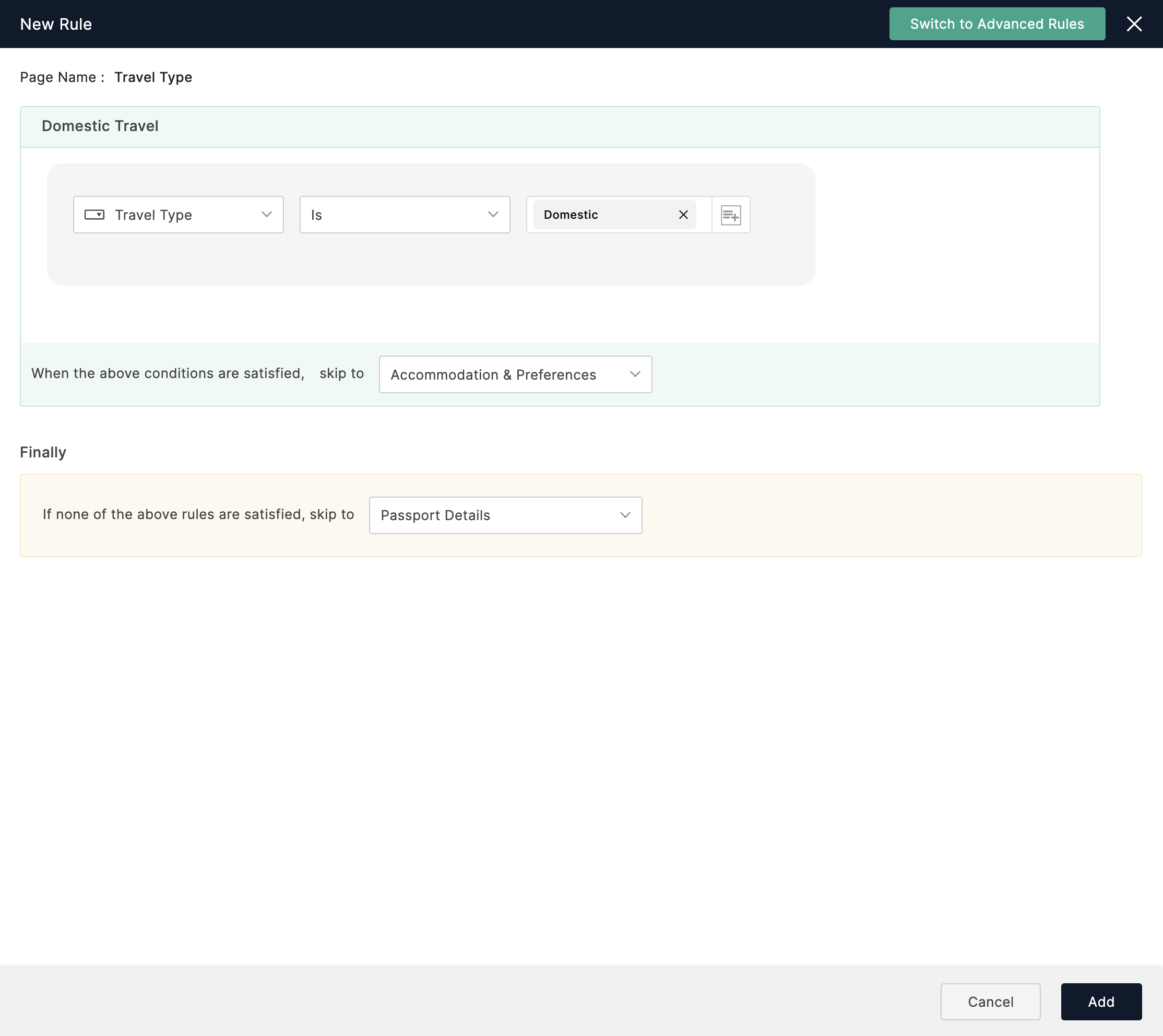 Configure Rule 