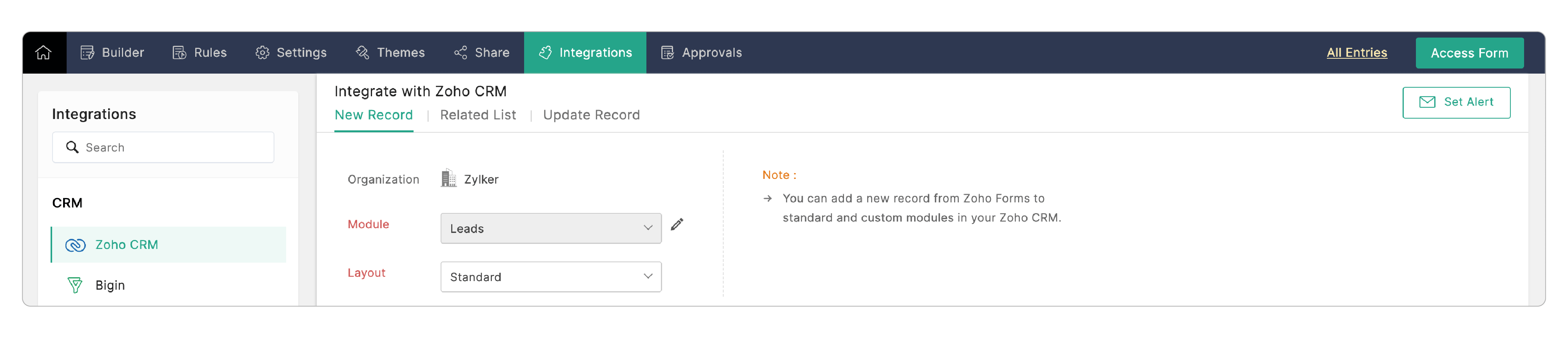 Set Alert if integration fails
