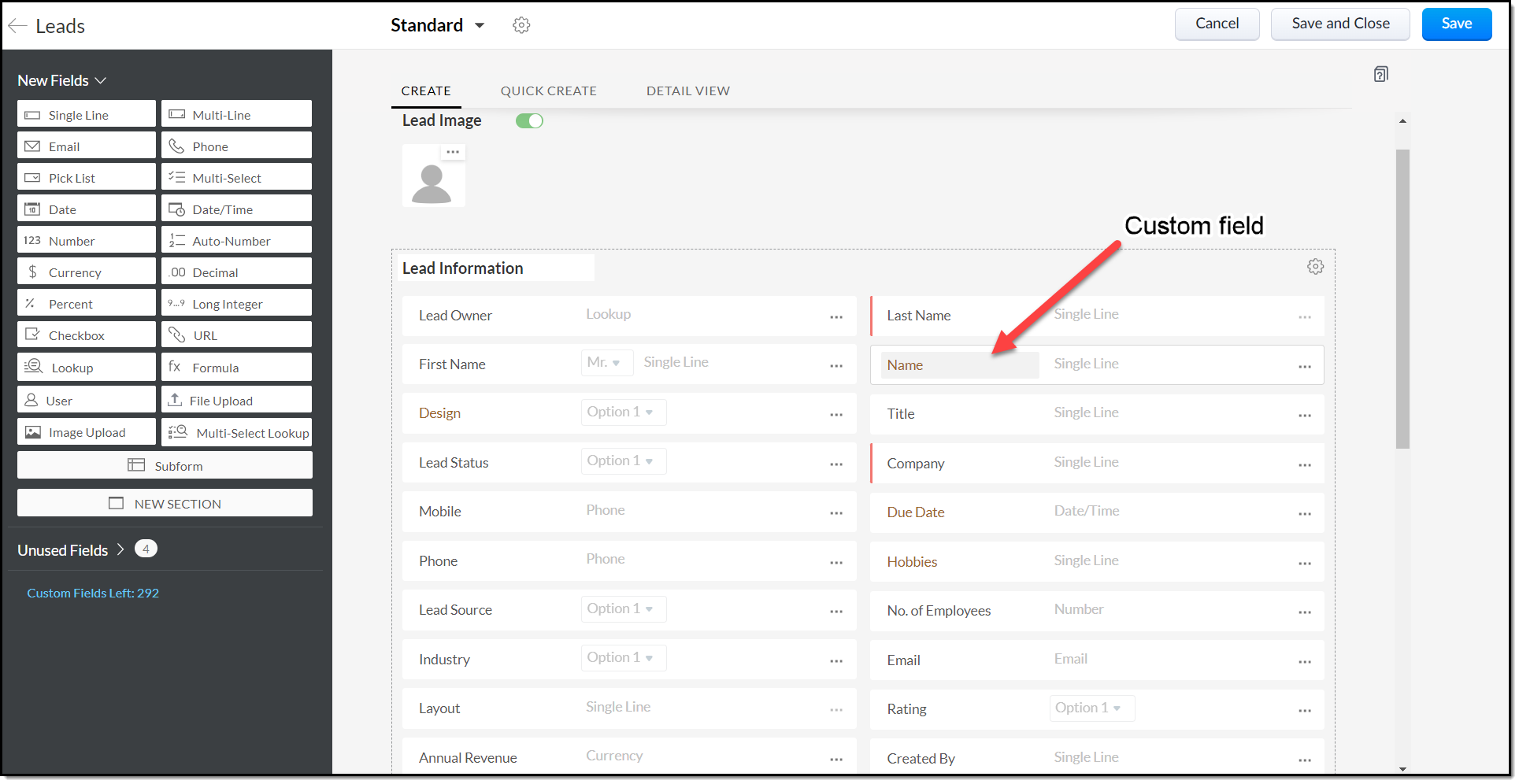 Create custom field with multi-select options to use with Forms