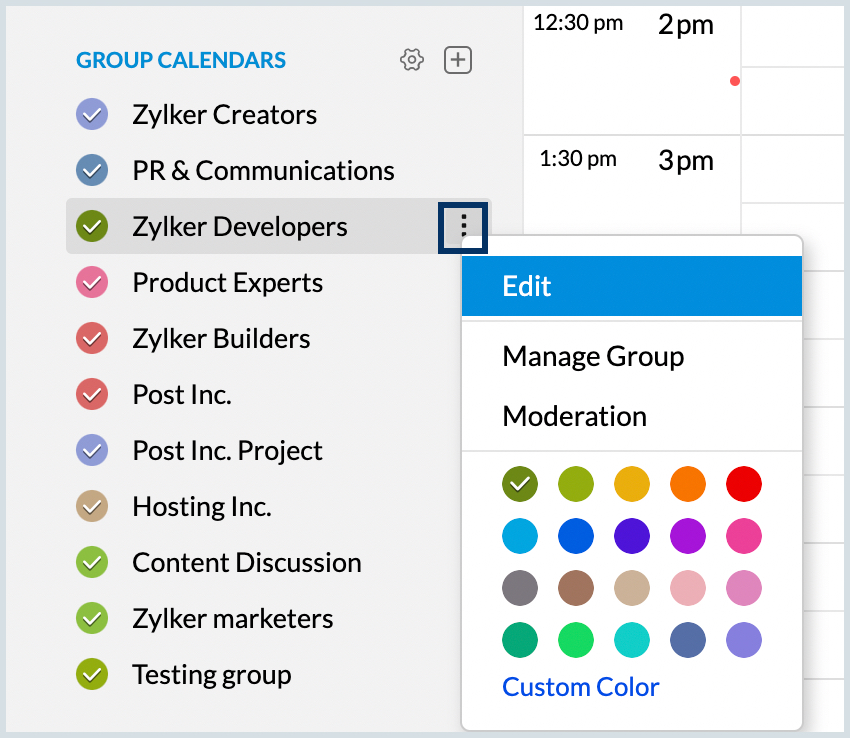 A complete guide to your Group Calendar  Zoho Calendar