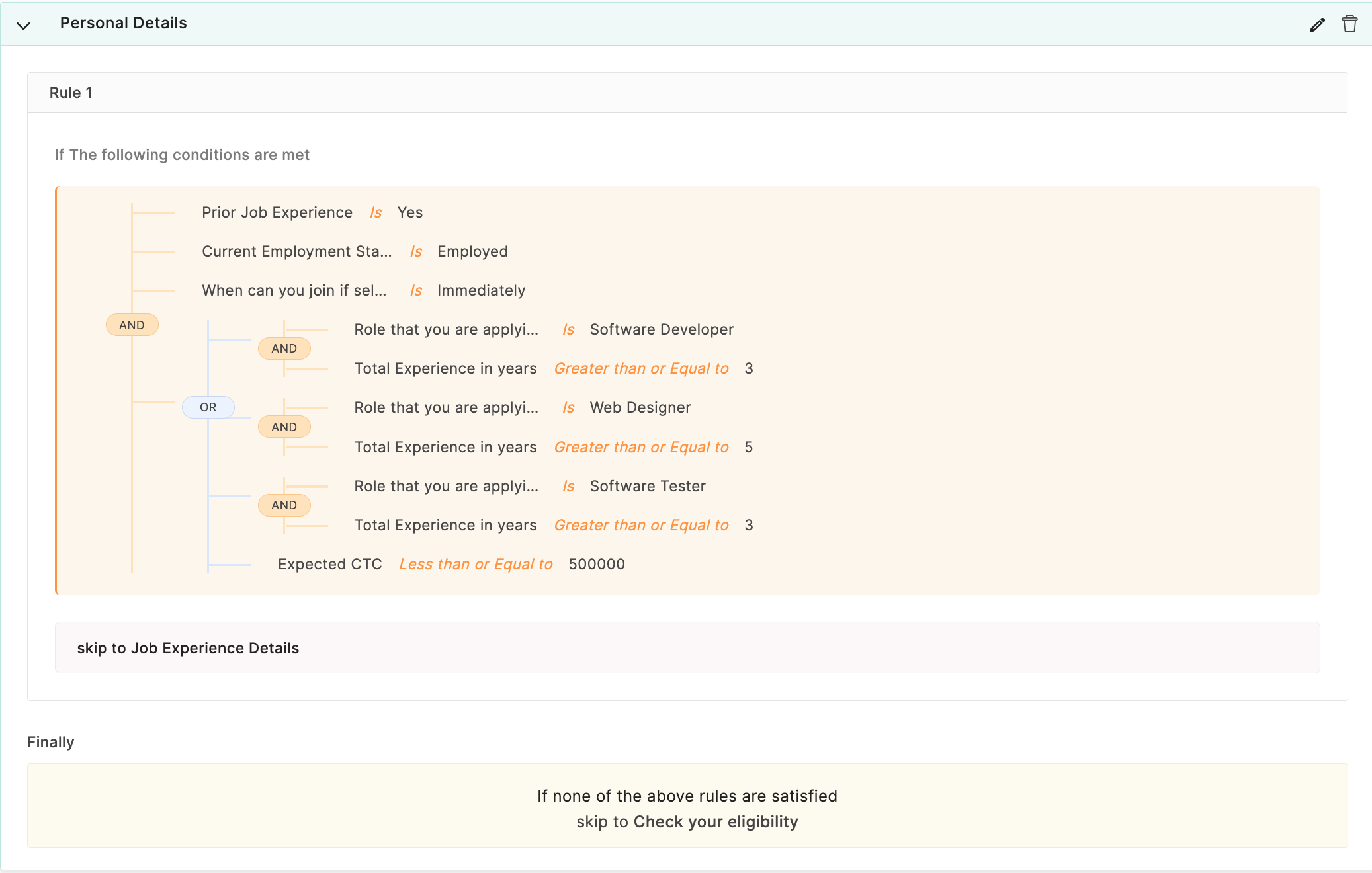 Rule Summary