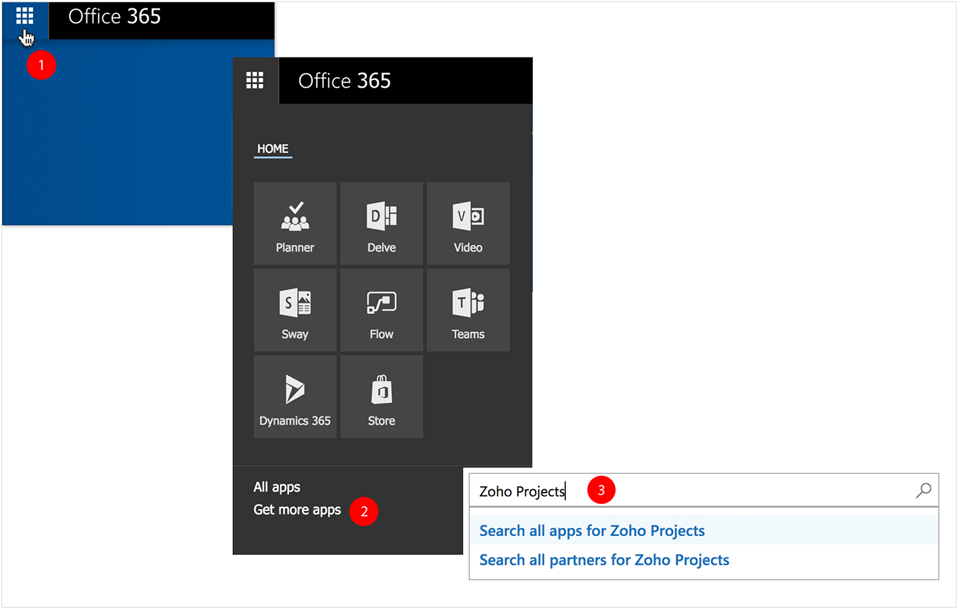 Microsoft Office 365 integration | Online help | Zoho Projects