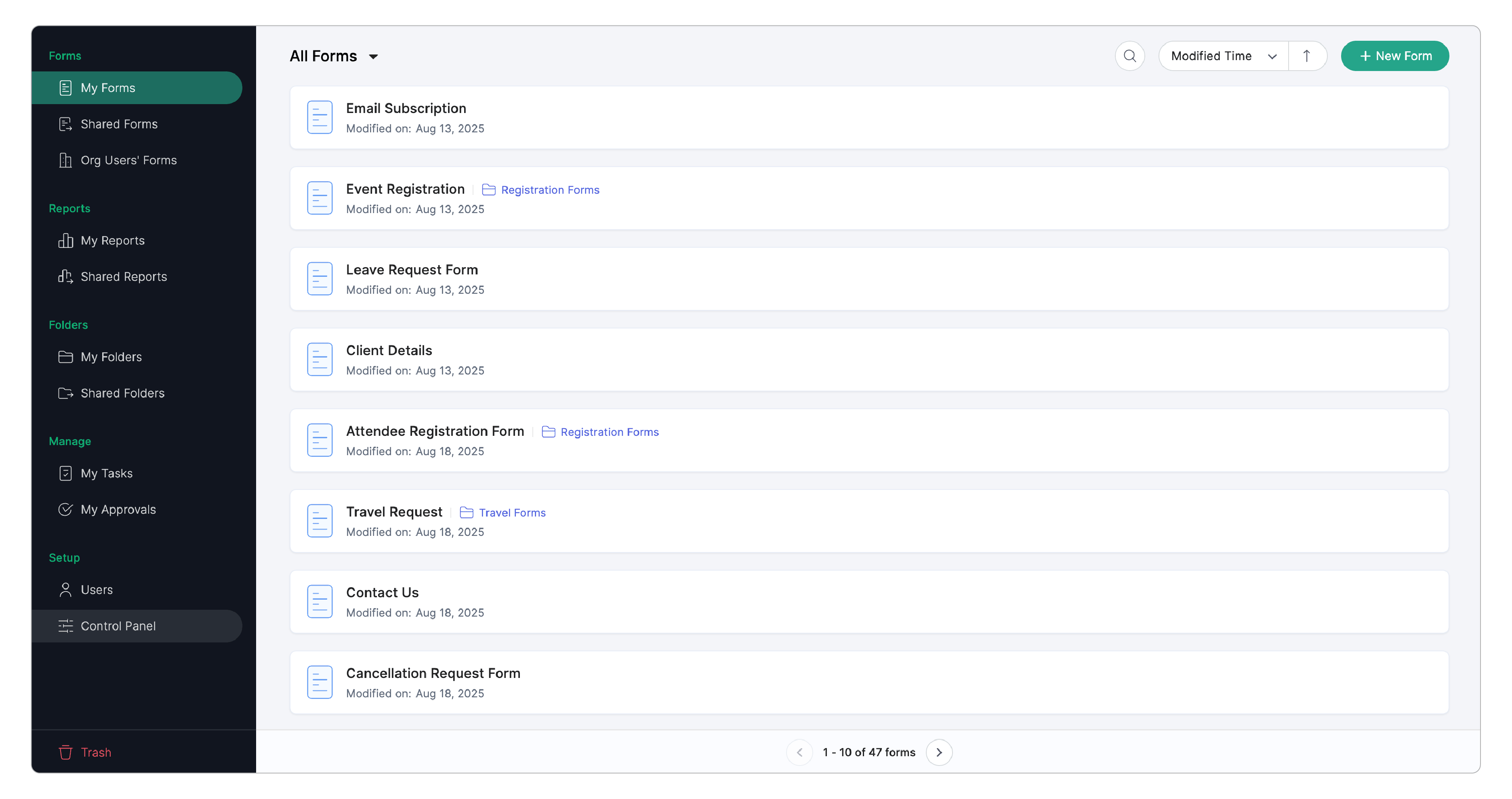 Navigate to Control Panel