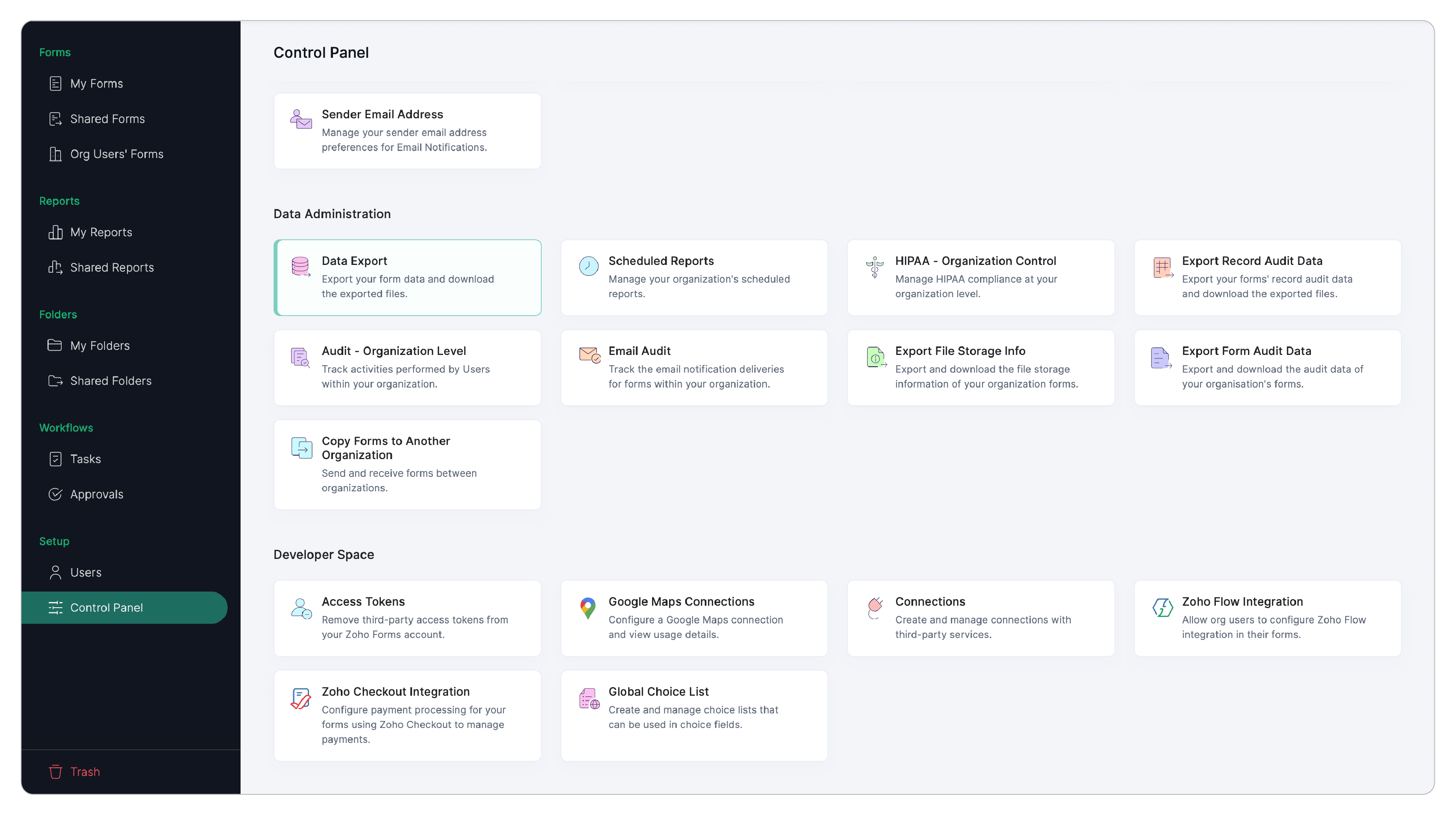 Click Data Export